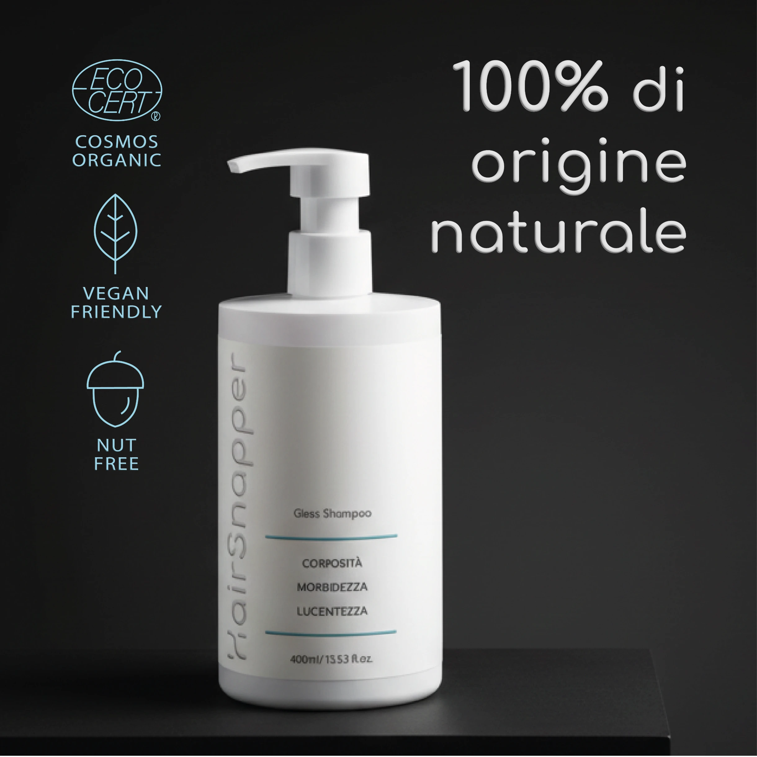 HairSnapper Gloss Shampoo | Shampoo illuminante