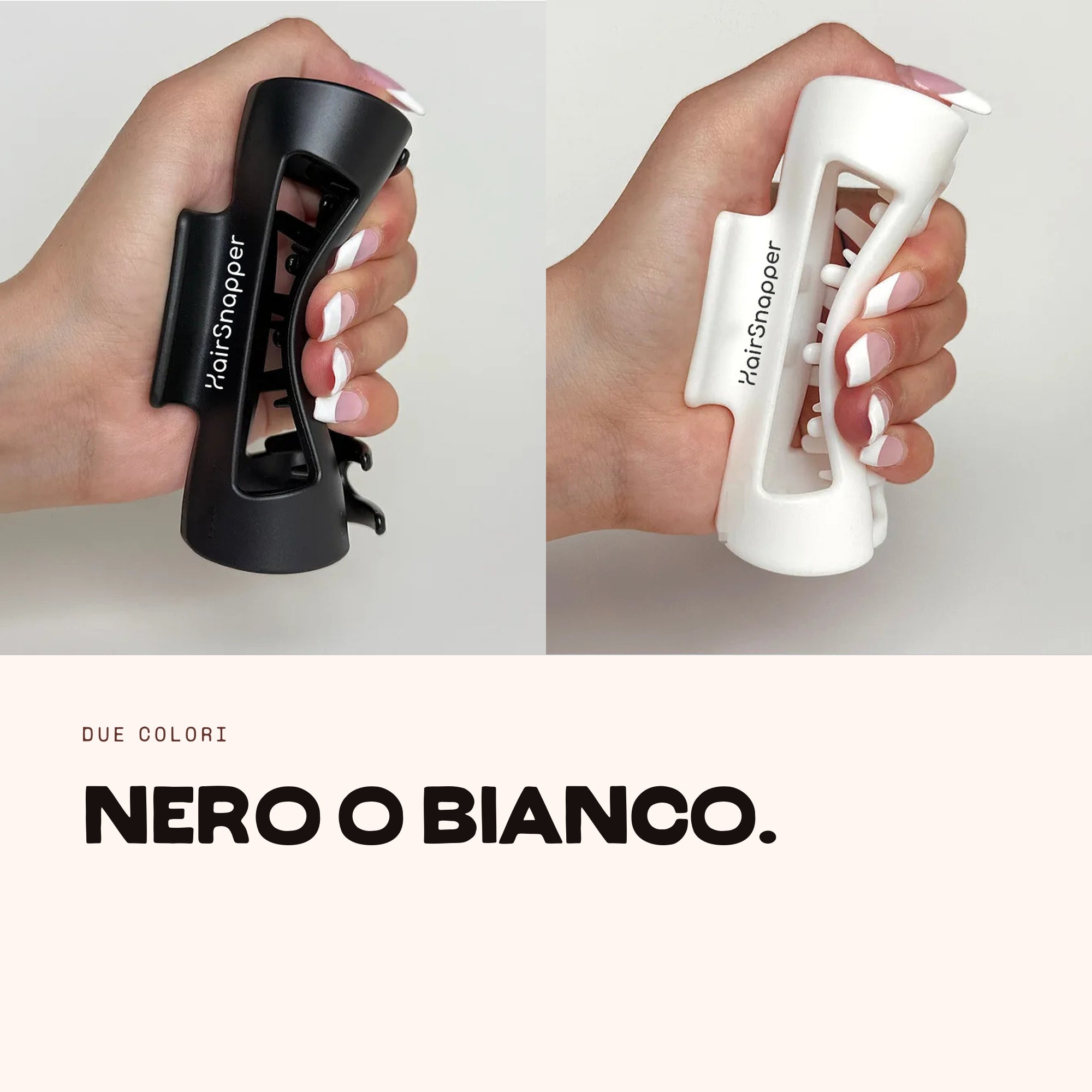 Due colori: nero o bianco