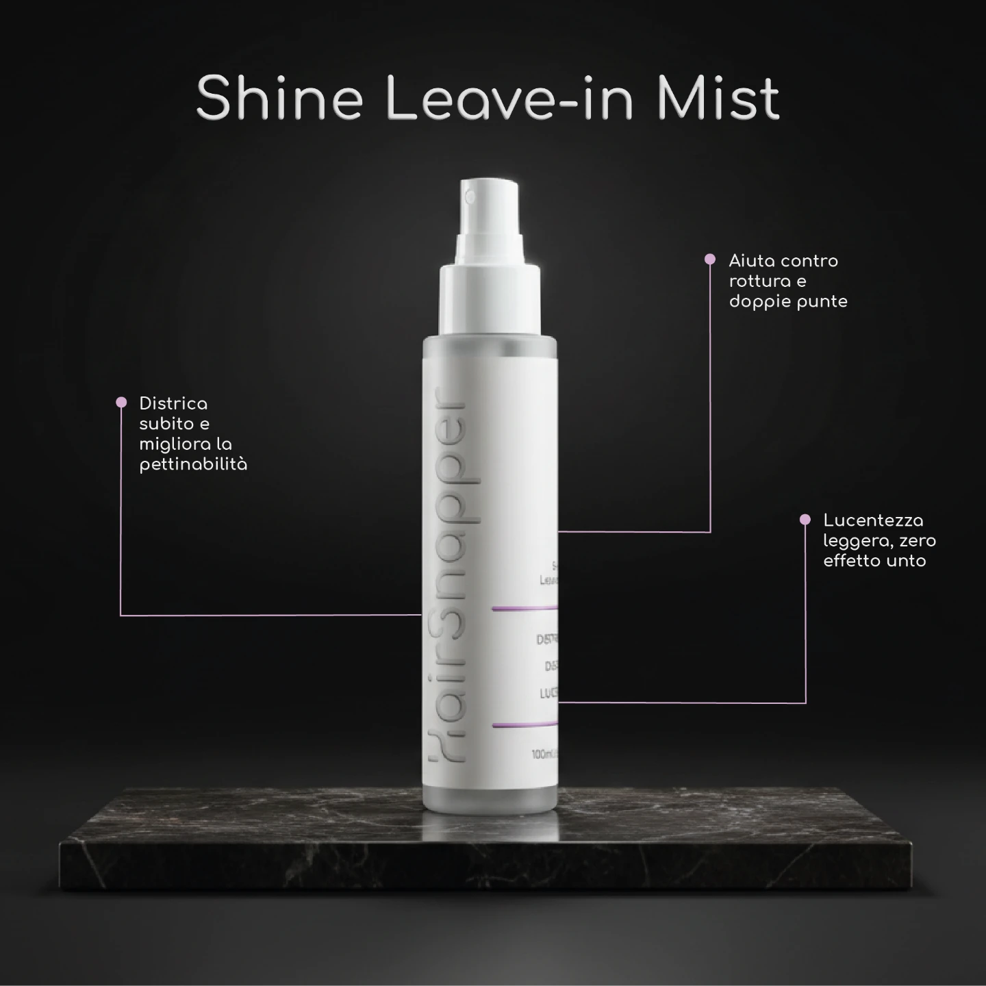 HairSnapper Shine Leave-in Mist | Districante